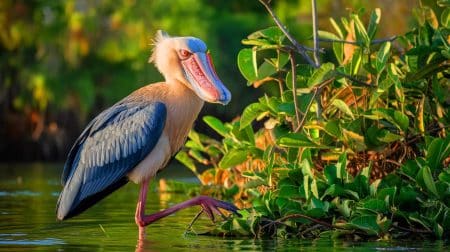 Ce bec-en-sabot redoutable : l'oiseau mystérieux qui s'attaque aux jeunes crocodiles dans les marais africains