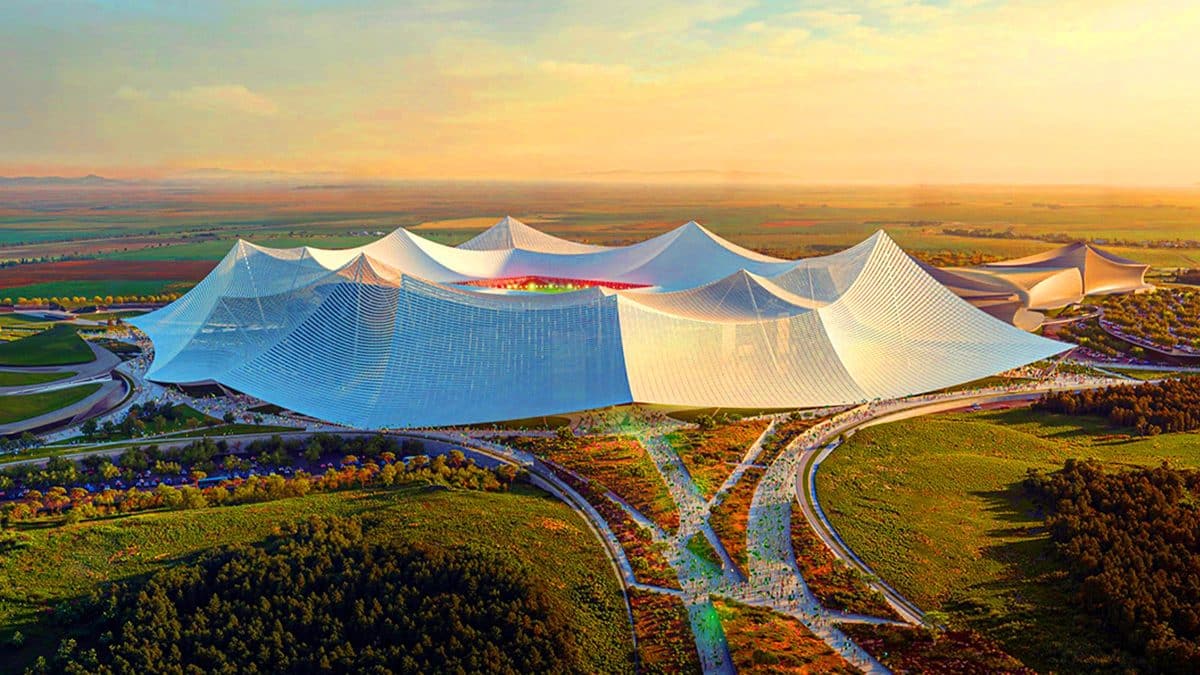 Le Maroc dévoile ce projet colossal : le futur plus grand stade de football au monde va réécrire l’histoire des infrastructures sportives Ce stade marocain titanesque de 115 000 places pourrait être le joyau inattendu de la Coupe du Monde 2030
