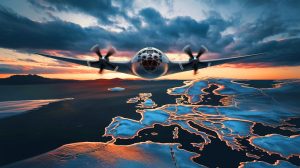 L'ombre du Boeing E-6 Mercury plane sur l'Europe : ce géant des airs, avec 12 000 km de portée, défie la stratégie militaire mondiale