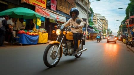 Des taxis à moto révolutionnent le transport médical en Afrique mais cachent un sombre secret mortel Des taxis à moto révolutionnent le transport médical en Afrique mais cachent un sombre secret mortel