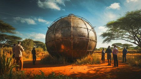Un objet mystérieux de 500 kg et 2,5 mètres de diamètre sème la panique au Kenya : le village entier en émoi face à cette découverte énigmatique