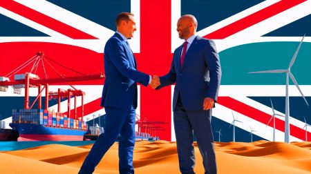 Illustration de l'investissement britannique au Sahara occidental et son impact économique (création par IA, illustration non réaliste). Crédit : Ideogram.