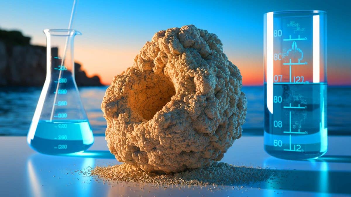 « Une innovation qui défie la nature » : ce substitut de sable, créé à partir d’eau de mer, électricité et CO2, promet de transformer l’industrie du ciment