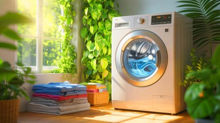 Illustration de l'impact des températures de lavage sur la consommation d'énergie (création par IA, non réaliste). Crédit : Ideogram