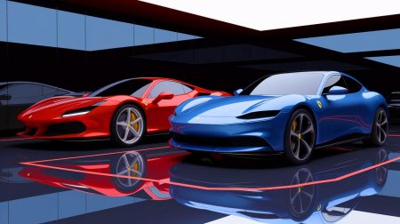 Illustration de la dualité financière dans le secteur automobile, entre bénéfices records et pertes importantes (création par IA, illustration non réaliste). Crédit : Ideogram.