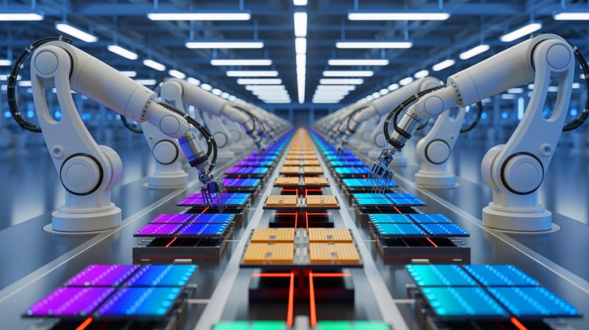 La France en marche vers un exploit monumental : le retour fracassant dans l’industrie des semi-conducteurs évaluée à 559 milliards d’euros en 2025 Illustration de la collaboration entre Thales, Radiall et FoxConn pour une unité d'assemblage de semi-conducteurs en France. Image réalisée par IA.