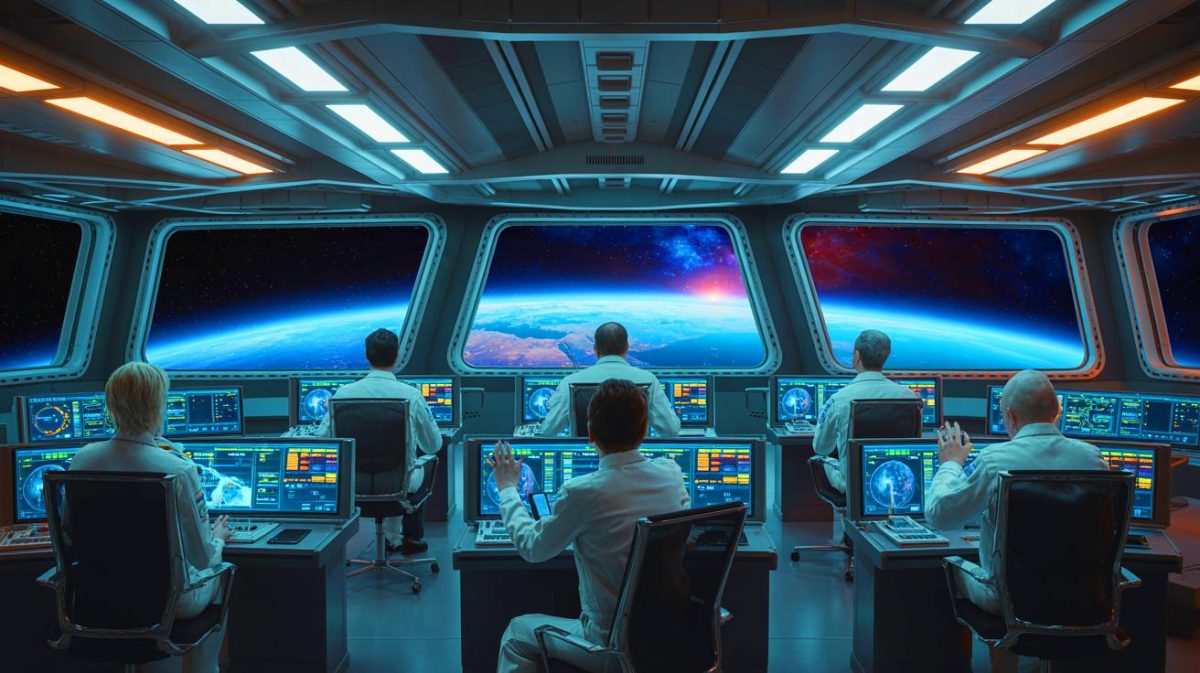 Illustration de l'avenir incertain de l'exploration spatiale (création par IA, non réaliste). Crédit : Ideogram