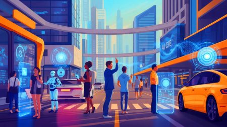 Illustration de l'impact potentiel de l'intelligence artificielle sur l'avenir de l'humanité (création par IA, non réaliste). Crédit : Ideogram