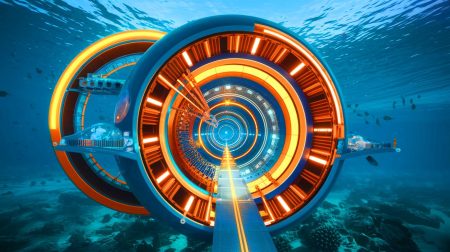 Illustration de la connexion ferroviaire sous-marine entre le Maroc et l'Espagne (création par IA, illustration non réaliste). Crédit : Ideogram.