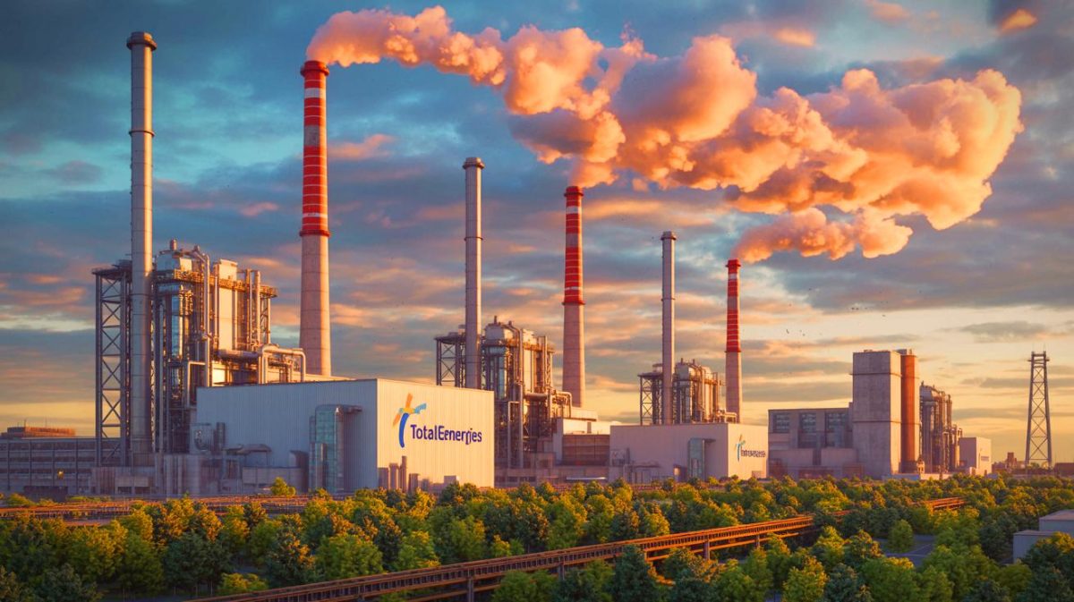 Illustration de la récupération de la chaleur industrielle fatale pour chauffer des foyers au Havre. Image réalisée par IA.