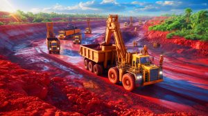 Illustration de la mine de Goulamina au Mali, un futur acteur clé de la production de lithium dans le monde. Image réalisée par IA.