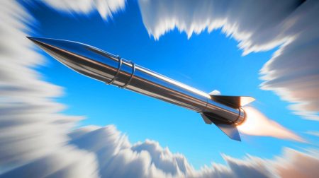 Illustration de la technologie d'acier inoxydable pour missiles hypersoniques. Image réalisée par IA.