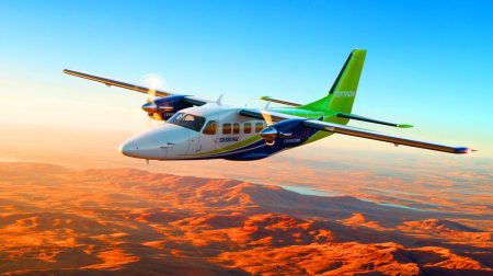Illustration de la première commande africaine de Cessna SkyCourier par Tassli Travall Aérien. Image réalisée par IA.