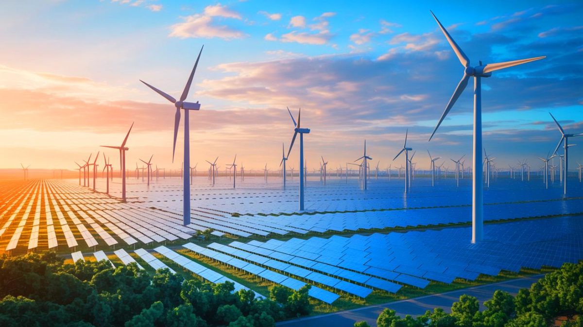 La Chine en état de conquête énergétique : ce pays érige plus d’installations d’énergies renouvelables que le reste du monde combiné Illustration de la croissance spectaculaire des capacités d'énergie renouvelable en Chine en 2024. Image réalisée par IA.