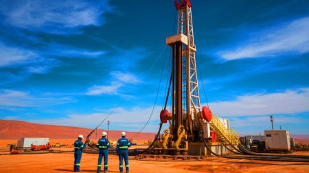 L’Algérie assise sur un trésor caché de plus de 240 gisements d’hydrocarbures non exploités : une aubaine énergétique mondiale en sommeil Illustration de l'Algérie exploitant ses découvertes d'hydrocarbures. Image réalisée par IA.