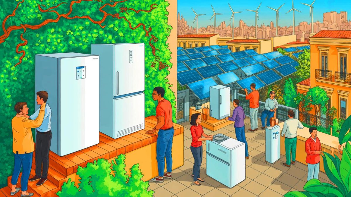 Illustration de la transition éco-responsable du secteur du froid en Algérie. Image réalisée par IA.