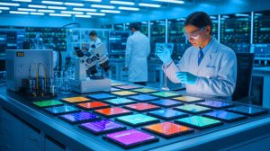 Illustration de la nouvelle avancée allemande dans les semi-conducteurs, générée par intelligence artificielle.