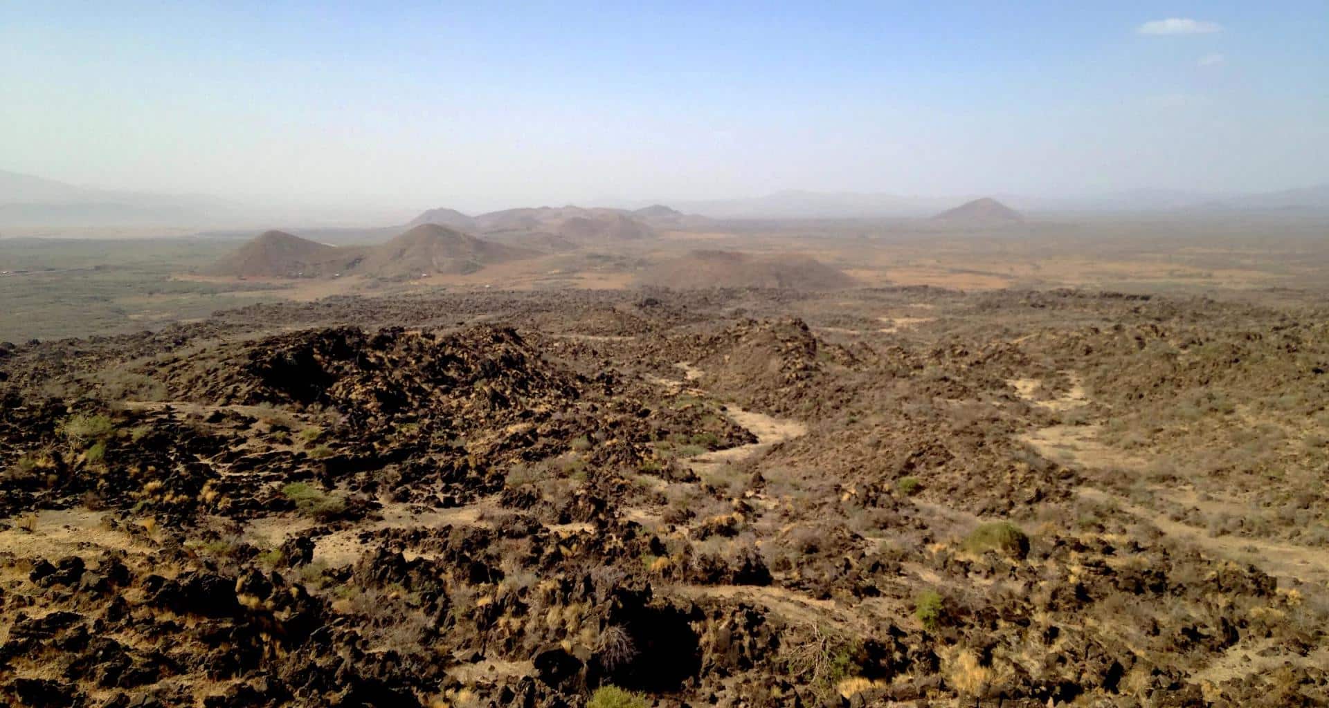 Vue sur le Grand Rift éthiopien depuis le volcan Boset en Éthiopie