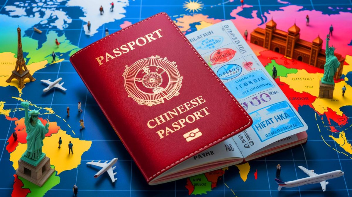 Illustration de la montée en puissance du passeport chinois et de son impact sur la mobilité internationale.