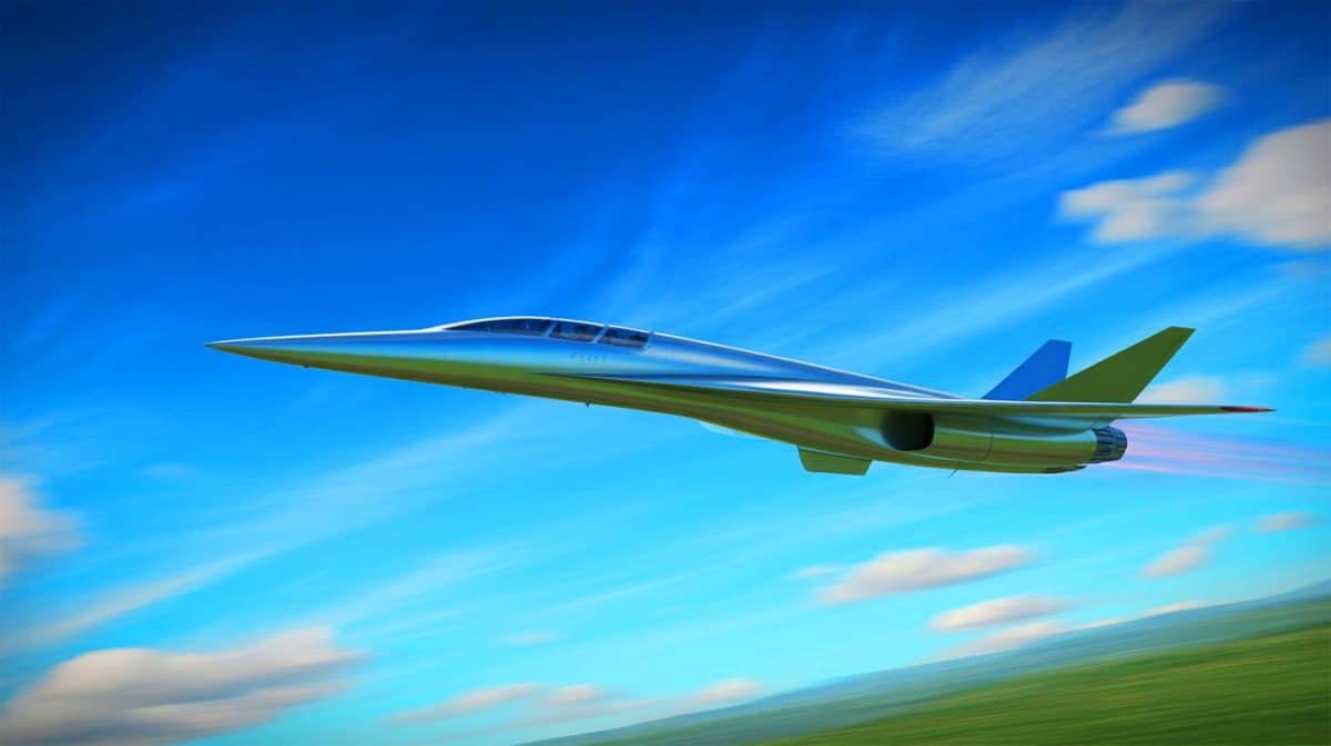 Illustration de l'avion supersonique Quarterhorse Mk 2 développé par la start-up Hermeus.