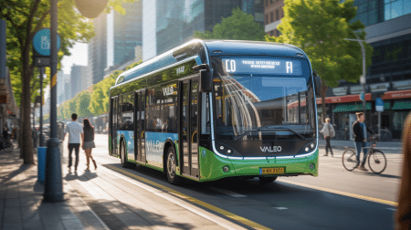Illustration of the electric compressor with integrated inverter for EDC-120 buses.