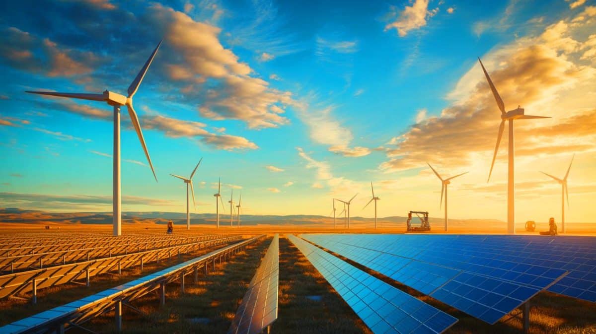 Illustration de l'annulation de projets d'énergies vertes par les États-Unis et de l'impact stratégique sur la Chine.