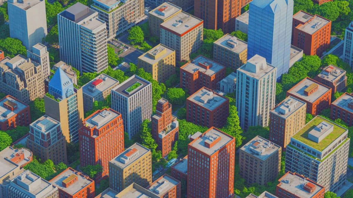 Illustration de la carte 3D mondiale détaillant 2,75 milliards de bâtiments avec le projet GlobalBuildingAtlas.